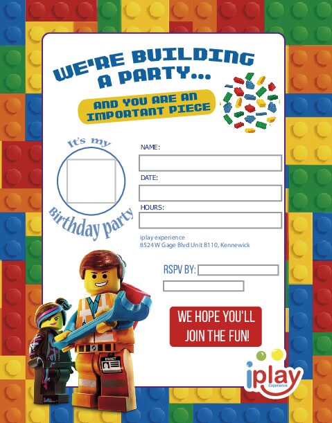 invitations- iplay experience LEGO